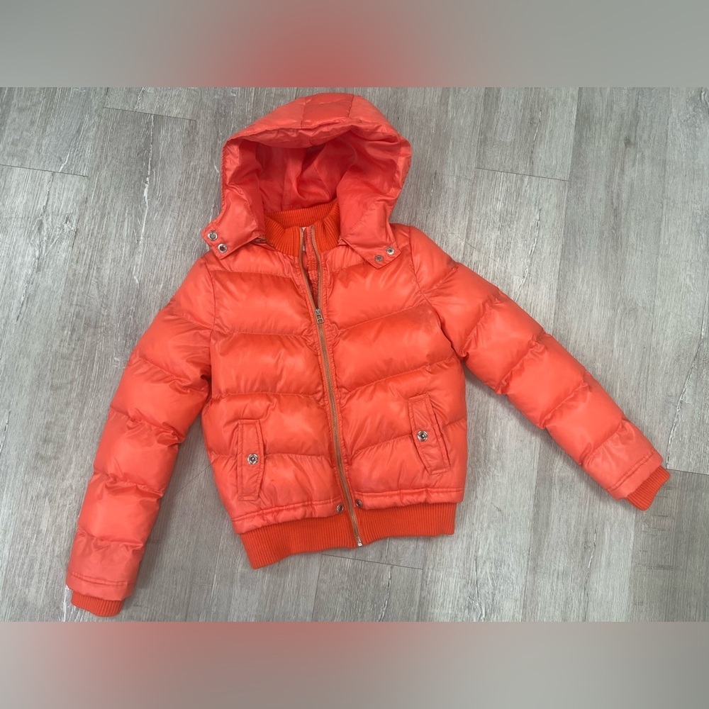 Copper Key Vibrant Orange Preteen Puffer Jacket